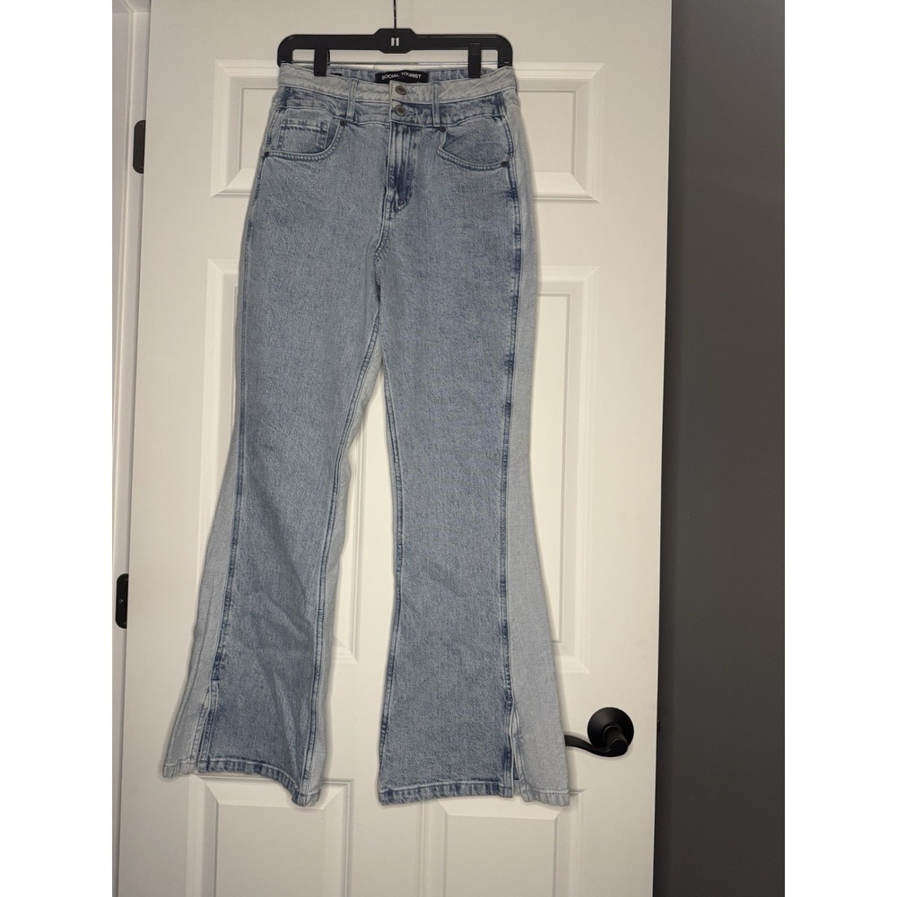 Social Tourist Ultra High Rise Flare Denim Jeans 29r